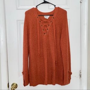 Burnt orange sweater